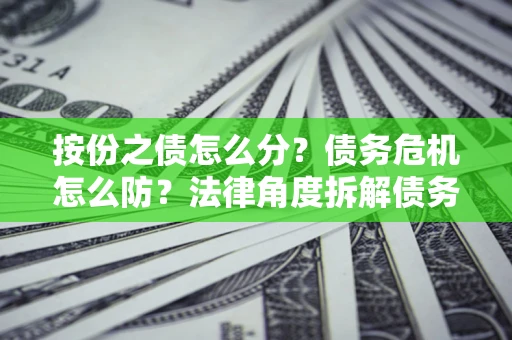 济南按份之债怎么分？债务危机怎么防？法律角度拆解债务分配与风险自保指南