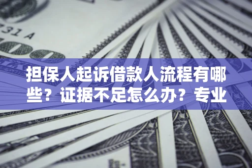 济南担保人起诉借款人流程有哪些？证据不足怎么办？专业律师解答
