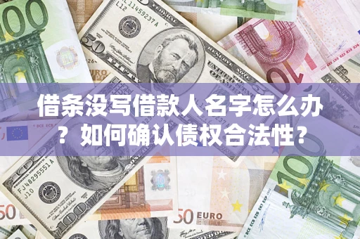 济南借条没写借款人名字怎么办？如何确认债权合法性？