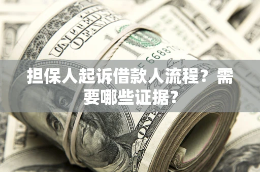 济南担保人起诉借款人流程?需要哪些证据? 济南担保人起诉借款人流程?需要哪些证据?