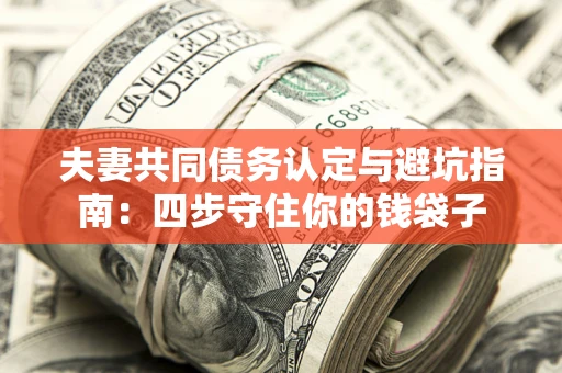 济南夫妻共同债务认定与避坑指南：四步守住你的钱袋子