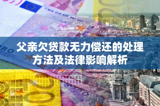 济南父亲欠贷款无力偿还的处理方法及法律影响解析