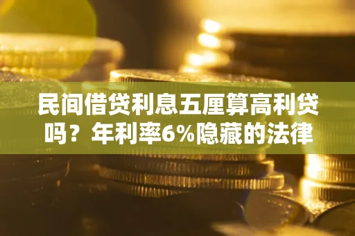 济南民间借贷利息五厘算高利贷吗？年利率6%隐藏的法律风险全解析