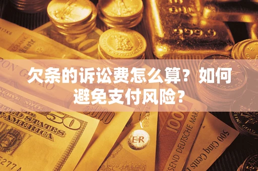 济南欠条的诉讼费怎么算？如何避免支付风险？