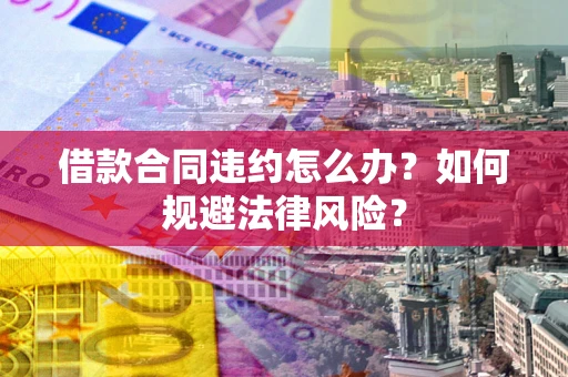 济南借款合同违约怎么办？如何规避法律风险？