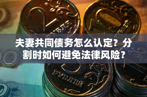 济南夫妻共同债务怎么认定？分割时如何避免法律风险？